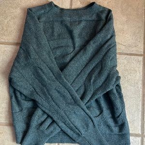 Seafoam green Hippie Rose knit sweater